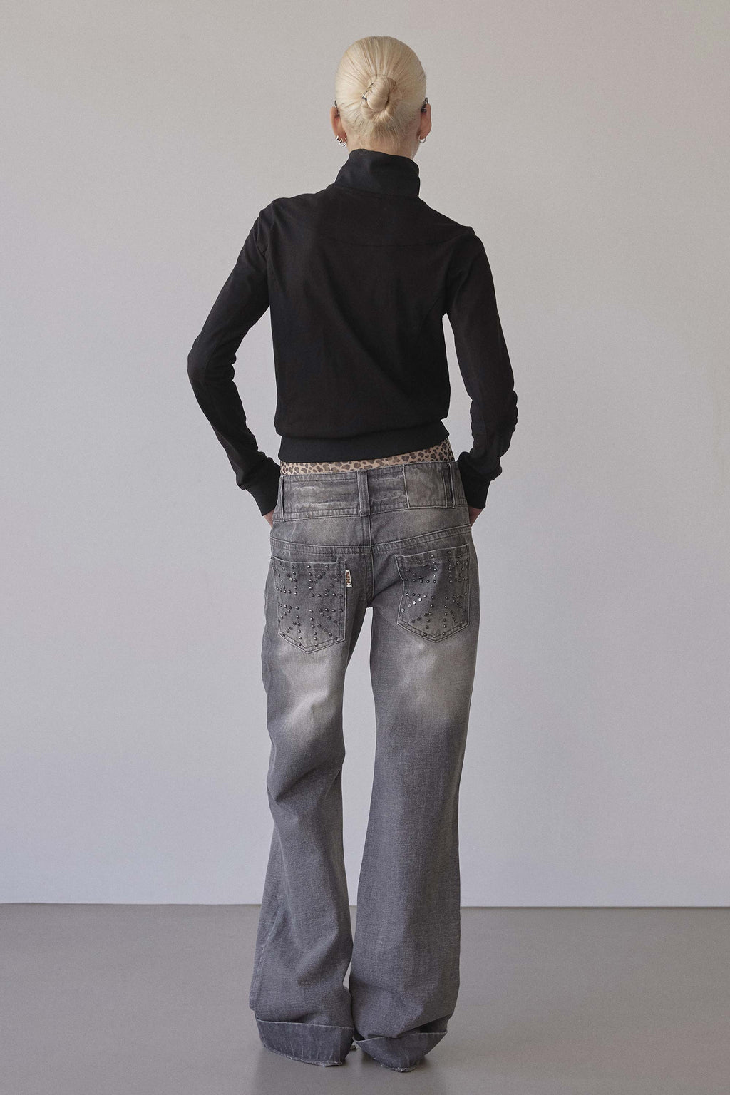 Flag Track Zip-Up Black